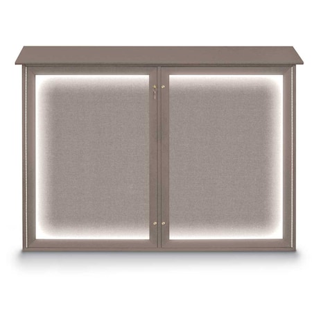 United Visual Products Open Faced Traditional Rounded Corkboard UV645ARC-GOLD-RUBBER